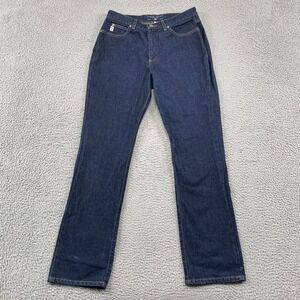 Guess Jeans Denim Pants Mens 32 Dark Blue Low Waist Boot Leg 100% Cotton 060